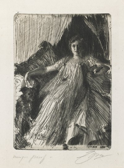 Maud Cassel (Mrs. Ashley), 1898 by Anders Leonard Zorn